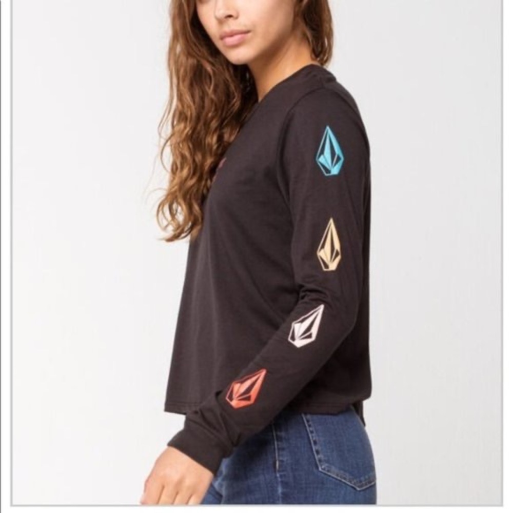 Volcom Stone Long Sleeve Cropped Top